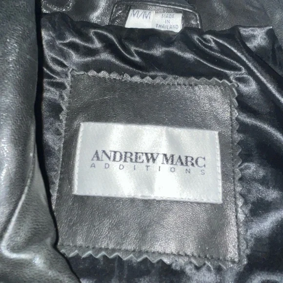 Vintage Andrew Marc Additions Leather Jacket Medium - Picture 3 of 5